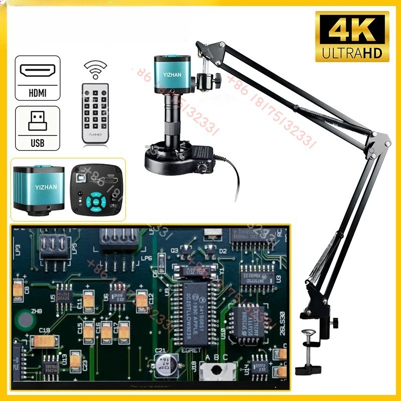 Electronic Repairing - กล้องจุลทรรศน์ดิจิตอลอิเล็กทรอนิกส์ YIZHAN 4K 48MP HD สำหรับงานบัดกรี
