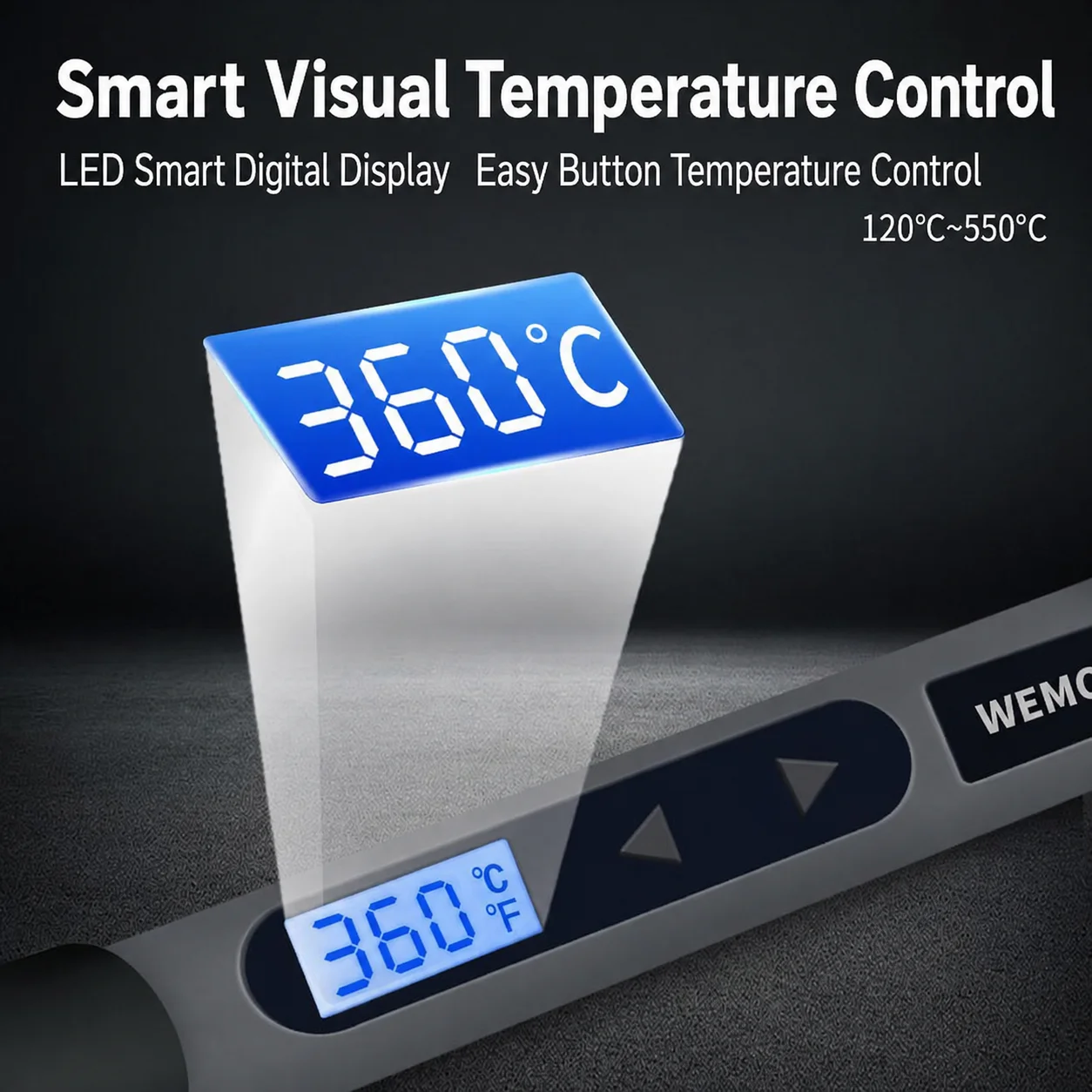 หัวแร้งดิจิตอล LCD ปรับอุณหภูม - Electronics Repair Uk บทวิจารณ์และราคา