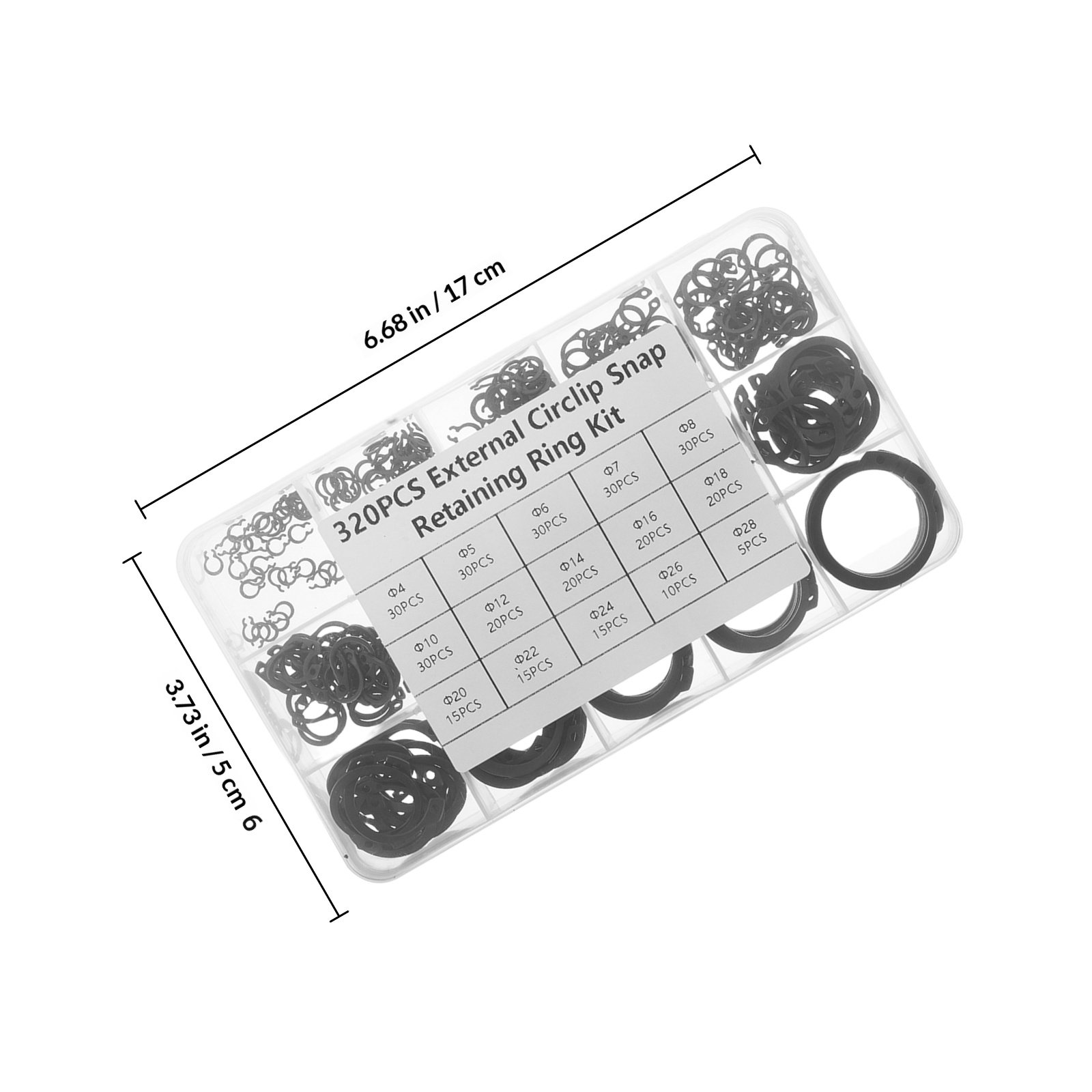 ชุดแหวนล็อค 320 ชิ้น แหวนล็อคภ - Electronic Repairing บทวิจารณ์และราคา